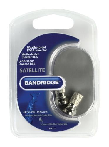 Bandridge BPP372 Waterdichte RG6-connector