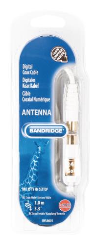 Bandridge BVL8601 Digitale Coax Kabel 1.0 m