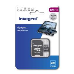 Integral INSDX128G-100V30 microSDXC / SD Geheugenkaart 128 GB