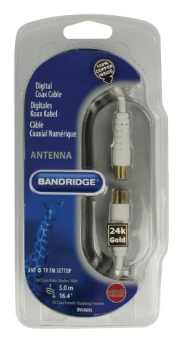 Bandridge BVL8605 Digitale Coax Kabel 5.0 m