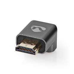 Nedis CVTB34902GY HDMI™-Adapter | HDMI Male / HDMI™ Connector | HDMI Female / HDMI™ Output | Verguld | 270° Gehoekt |...
