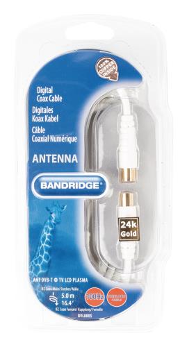 Bandridge BVL8805 Digitale Coax Kabel 100dB 5.0 m