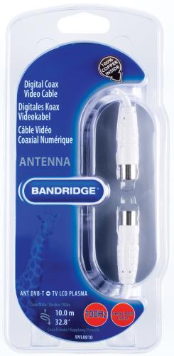 Bandridge BVL8810 Digitale Coax Kabel 100dB 10.0 m