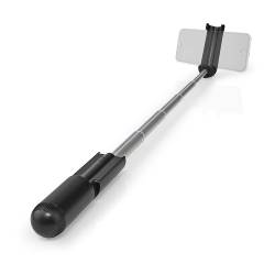 Nedis SEST201BK Uitschuifbare Selfiestick | Ingebouwde Draadloze Sluiterknop | Compact | Lichtgewicht | Zwart