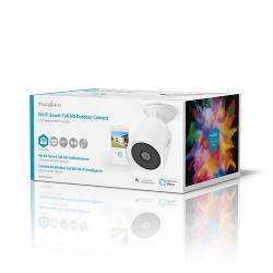 Nedis WIFICO50CWT SmartLife Camera voor Buiten | Wi-Fi | Full HD 1080p | IP65 | Cloud / MicroSD | 5,0 V DC | Nachtzic...
