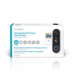 Nedis WIFICDP20WT SmartLife Videodeurbel | Wi-Fi | Batterij Gevoed | Android™ & iOS | HD 720p | Cloud / MicroSD | IP5...