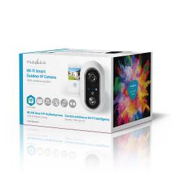Nedis WIFICBO20WT SmartLife Camera voor Buiten | Wi-Fi | Full HD 1080p | IP65 | Maximale levensduur batterij: 4 maand...