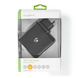 Nedis WCPD65W105BK Thuislader | 3,0 A / 3,25 A | Outputs: 1 | Poorttype: 1x USB-C™ | USB Type-C™ (Los) Kabel | 3.00 m...