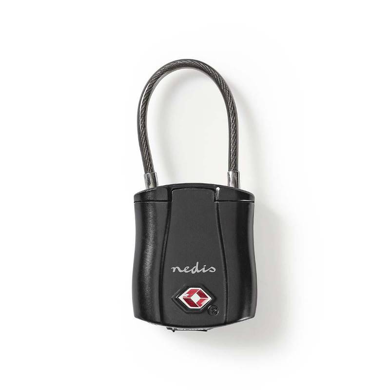 Nedis LOCKBTL10BK Bluetooth-bagageslot | Sleutelloze bediening | TSA-slot | Tracking | Oplaadbaar