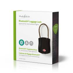 Nedis LOCKBTL10BK Bluetooth-bagageslot | Sleutelloze bediening | TSA-slot | Tracking | Oplaadbaar