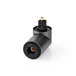 Nedis CATB25920GY Nedis® Optical Audio Adapter | TosLink Male - TosLink Female | 90° Angled | Aluminium