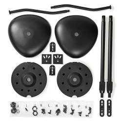 Nedis SPMT2750BK Speakerbeugel | Universeel | Standaard | 4.5 kg | Hoogte Verstelbaar | ABS / Staal | Zwart