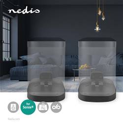 Nedis SPMT5600BK Speakerbeugel | Sonos® One SL™ / Sonos® One™ / Sonos® PLAY:1™ | Wand | 7 kg | Vast | ABS / Staal | Z...