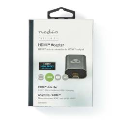 Nedis CVTB34907GY HDMI™-Adapter | HDMI™ Male / HDMI™ Micro-Connector | HDMI™ Female / HDMI™ Output | Verguld | Recht ...