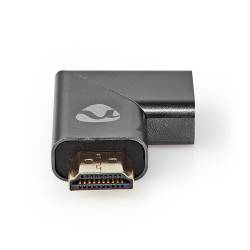 Nedis CVTB34904GY HDMI™-Adapter | HDMI Male / HDMI™ Connector | HDMI Female / HDMI™ Output | Verguld | Rechts Gehoekt...