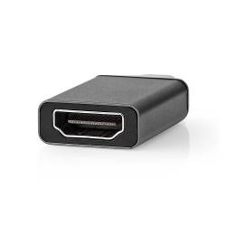 Nedis CCGP64650GY USB-Adapter | USB 3.2 Gen 1 | USB Type-C™ Male | HDMI Female | Vernikkeld | Recht | Aluminium | Gri...