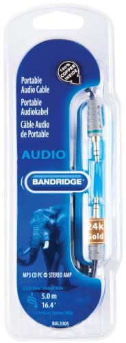 Bandridge BAL3305 Audiokabel voor draagbaar apparaat 5.0 m