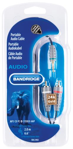 Bandridge BAL3402 Audiokabel voor draagbaar apparaat 2.0 m