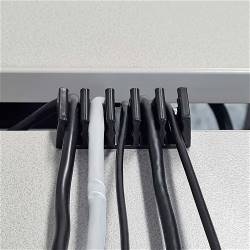 Nedis CMGC21052BK Kabelmanagement | Kabelclip | Click & Go | 2 Stuks | Maximale kabeldikte: 5 mm | Polypropylene | Zwart