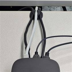 Nedis CMGC20034BK Kabelmanagement | Kabelclip | Vergrendeld | 4 Stuks | Maximale kabeldikte: 5 mm | TPE | Zwart