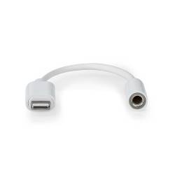 Nedis CCGP39950WT01 Lightning Adapter | Apple Lightning 8-Pins | 3,5 mm Female | Vernikkeld | 0.10 m | Rond | TPE | G...
