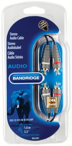 Bandridge BAL4201 Stereo-audiokabel 1.0 m