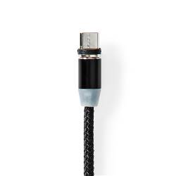 Nedis CCGB60630BK20 USB-Kabel | USB 2.0 | USB Type-A | USB Micro-B Male / USB Type-C™ Male | No Data Transfer | Verni...