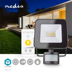Nedis WIFILOFS20FBK SmartLife Schijnwerper | Wi-Fi | 1500 lm | 20 W | Dimbaar Wit | 3000 - 6500 K | Aluminium | Andro...