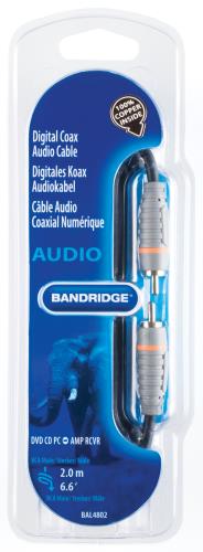 Bandridge BAL4802 Digitale coax-audiokabel 2.0 m