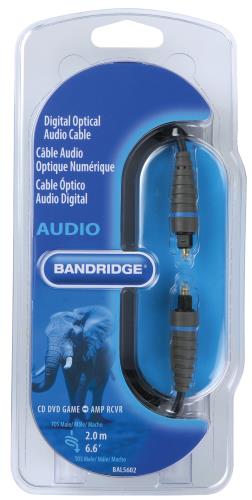Bandridge BAL5602 Digitale optische audiokabel 2.0 m