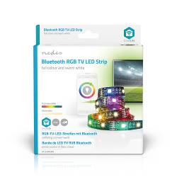 Nedis BTLS20RGBW SmartLife Gekleurde LED-strip | Bluetooth | RGB / Warm Wit | 2000 mm | IP20 | RGB + 2700 K | 380 lm ...
