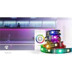 Nedis BTLS20RGBW SmartLife Gekleurde LED-strip | Bluetooth | RGB / Warm Wit | 2000 mm | IP20 | RGB + 2700 K | 380 lm ...