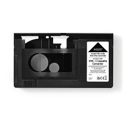 Nedis VCON110BK VHS-Converter | Conversie: VHS-C naar VHS | Plug and play | Zwart