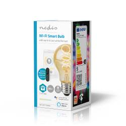 Nedis WIFILRT10A60 SmartLife LED Filamentlamp | Wi-Fi | E27 | 360 lm | 4.9 W | Warm to Cool White | Glas | Android™ /...