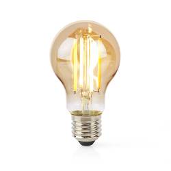 Nedis WIFILRF10A60 SmartLife LED Filamentlamp | Wi-Fi | E27 | 806 lm | 7 W | Warm Wit | Glas | Android™ / IOS | Peer