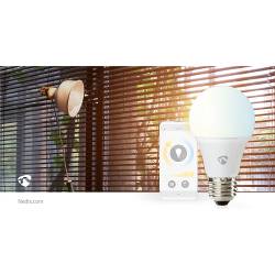 Nedis WIFILRW10E27 SmartLife LED Bulb | Wi-Fi | E27 | 806 lm | 9 W | Warm to Cool White | Energieklasse: F | Android™...