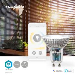 Nedis WIFILRW10GU10 SmartLife LED Bulb | Wi-Fi | GU10 | 345 lm | 4.9 W | Warm to Cool White | Energieklasse: G | Andr...