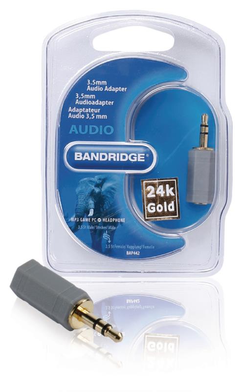 Bandridge BAP442 Audioadapter van 3,5 mm