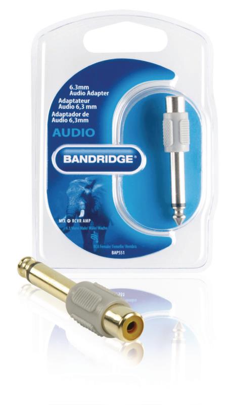 Bandridge BAP551 Audioadapter van 6,3 mm
