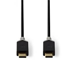 Nedis CCBW64700AT20 USB-Kabel | USB 3.2 Gen 1 | USB Type-C™ Male | USB Type-C™ Male | 5 Gbps | Verguld | 2.00 m | Ron...