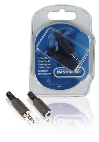 Bandridge BPP400 3,5mm Stereo-connectorset