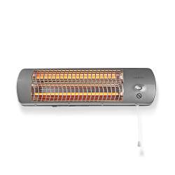 Nedis HTBA10GY Badkamer verwarming | 1200 W | Instelbare thermostaat | 2 Verwarmingsmodi | X4 | Grijs