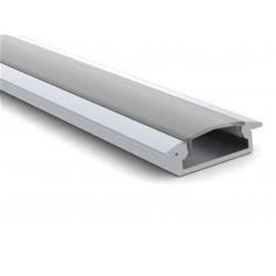 LEDsON Recessed slimline 8 mm - aluminium-inbouwprofiel voor ledstrip - geanodiseerd aluminium - ...