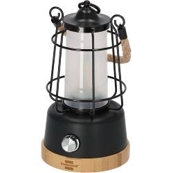 Brennenstuhl 1171800 Oplaadbare campinglamp CAL 1 met henneptouw en bamboevoet (370 lm, IP44, brandtijd tot 75h, dimb...