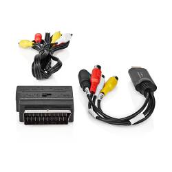 Nedis VGRRU101BK Videograbber | USB 2.0 | 480p | A/V-kabel / Scart