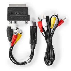 Nedis VGRRU101BK Videograbber | USB 2.0 | 480p | A/V-kabel / Scart