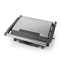 Nedis KAGR121FSR Contact Grill | 1500 W | 25.4 x 17.8 cm | Automatische temperatuurregeling | Aluminium / Kunststof