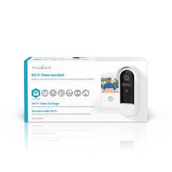 Nedis WIFICDP30WT SmartLife Videodeurbel | Wi-Fi | Batterij Gevoed / Transformator | Android™ / IOS | Full HD 1080p |...