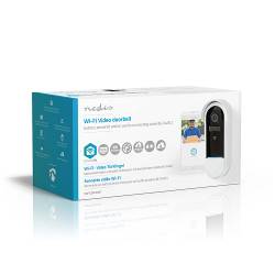 Nedis WIFICDP30WT SmartLife Videodeurbel | Wi-Fi | Batterij Gevoed / Transformator | Android™ / IOS | Full HD 1080p |...