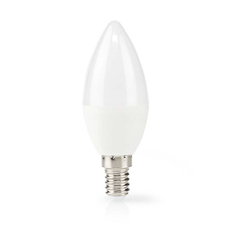 Nedis LBE14C352P3 LED-Lamp E14 | Kaars | 4.9 W | 470 lm | 2700 K | Warm Wit | Frosted | 3 Stuks